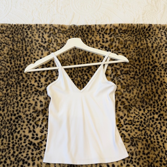Aritzia Tops - Aritzia Butter White V-Neck Tank